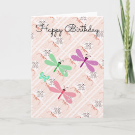 抽象芸術カッコいいトンフライ誕生日カード カード
