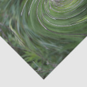抽象芸術カッコいいレトロシャルトリュースグリーンフローラ旋回 薄葉紙 (詳細)