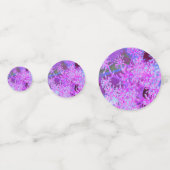 抽象芸術カッコいいレトロ自然(ホットピンクとパープル) コンフェッティ (正面)