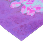 抽象芸術カッコいいレトロ自然（ホットピンクとパープル） テーブルクロス (アングル)