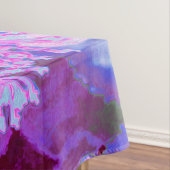 抽象芸術カッコいいレトロ自然（ホットピンクとパープル） テーブルクロス (インサイチュ)