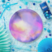 抽象芸術カッコいい水彩宇宙宇宙デザイン ペーパープレート (パーティー)