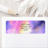 抽象芸術カッコいい水彩宇宙宇宙デザイン ラベル (インサイチュ)