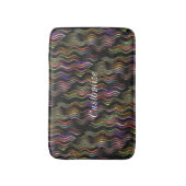 抽象芸術カッコいい波線アートThunder_Cove バスマット (正面縦)