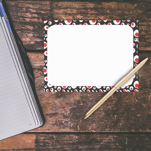 抽象芸術カッコいい赤丸 ポストイット