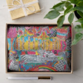 抽象芸術カットアニマル紙アートティッシュペーパー 薄葉紙 (ギフト)