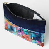 抽象芸術カットソーバッグ アクセサリーポーチ (見開き)