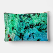 抽象芸術カットソーバッグ、抽象芸術ブルーバッグ、プラスチックアート アクセサリーポーチ (裏面)