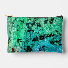 抽象芸術カットソーバッグ、抽象芸術ブルーバッグ、プラスチックアート アクセサリーポーチ