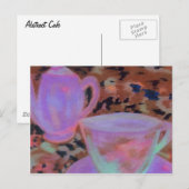 抽象芸術カフェクリケットディーネコーヒーアート ポストカード (正面/裏面)