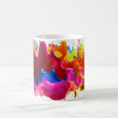 抽象芸術カラスプラッシュ11 ozマグカップ コーヒーマグカップ (中央)