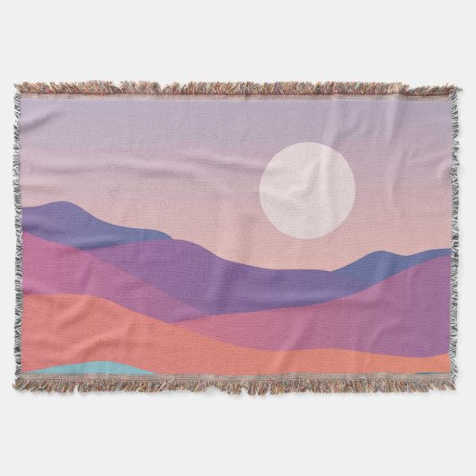 抽象芸術カラスプラッシュ スローブランケット (正面)
