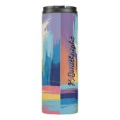 抽象芸術カラフルとボクサー犬 タンブラー (裏面)