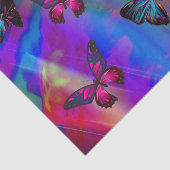 抽象芸術カラフルと蝶 薄葉紙 (詳細)
