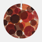 抽象芸術カラフルのシームレスなパターン収集 ガラスオーナメント (裏面)