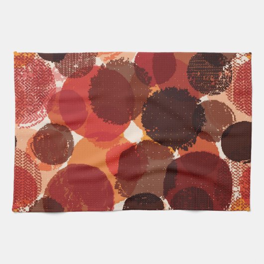 抽象芸術カラフルのシームレスなパターン収集 キッチンタオル (横)