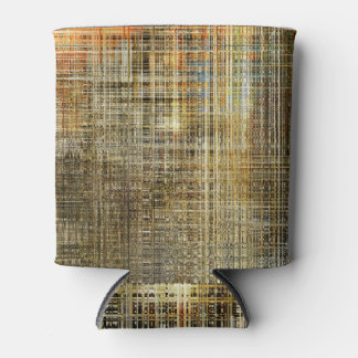 抽象芸術カラフルのジオメトリ交差背景 缶クーラー