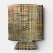 抽象芸術カラフルのジオメトリ交差背景 缶クーラー (裏面)