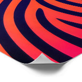 抽象芸術カラフルのゼブラ2:3 II ポスター (角)