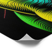 抽象芸術カラフルのフランスのスケッチ2:3 ポスター (角)