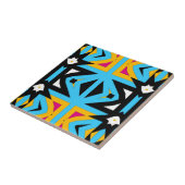 抽象芸術カラフルのモザイク模様 タイル (側面)