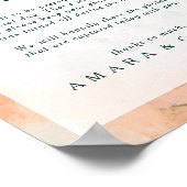 抽象芸術カラフルの取り外し式の標識 ポスター (角)