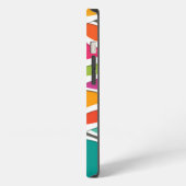 抽象芸術カラフルの図形波のパターン名 iPhoneケース (左側面)