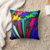 抽象芸術カラフルの巻き付き クッション (ブランケット)