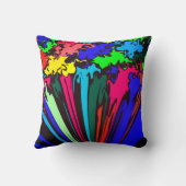 抽象芸術カラフルの巻き付き クッション (裏面)