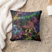 抽象芸術カラフルの巻き付き/霧/ クッション (ブランケット)