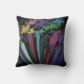 抽象芸術カラフルの巻き付き/霧/ クッション (裏面)