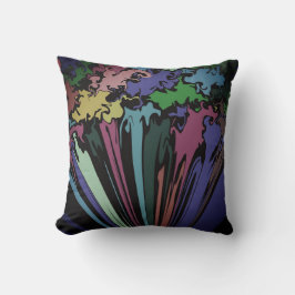 抽象芸術カラフルの巻き付き/霧/ クッション