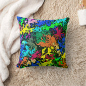 抽象芸術カラフルの巻き目 クッション (ブランケット)