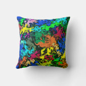 抽象芸術カラフルの巻き目 クッション (裏面)