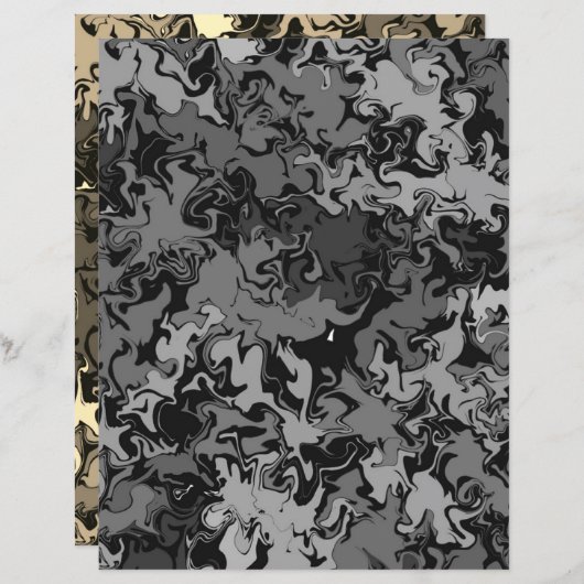 抽象芸術カラフルの巻き線/フィルタースクラップブック紙 (正面/裏面)