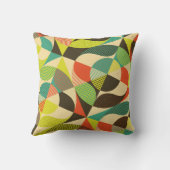 抽象芸術カラフルの幾何学的デザイン。 クッション (裏面)