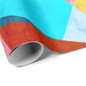 抽象芸術カラフルの水彩背景 ラッピングペーパー (ロールコーナー)