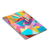 抽象芸術カラフルの水色の背景 ノートブック (右側)