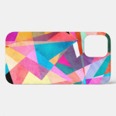 抽象芸術カラフルの水色の背景 Case-Mate iPhoneケース (裏面 (横))