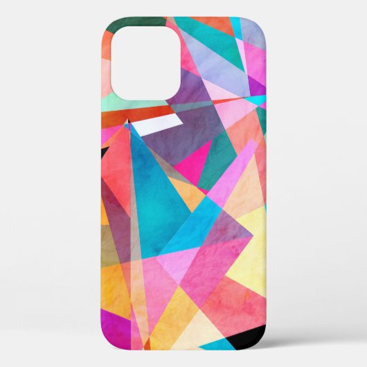 抽象芸術カラフルの水色の背景 Case-Mate iPhoneケース (裏面)