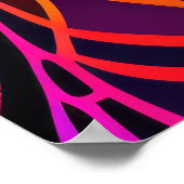 抽象芸術カラフルの絵を描Giraffe 2:3ポスター ポスター (角)