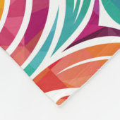 抽象芸術カラフルの背景例のカーニバル フリースブランケット (角)