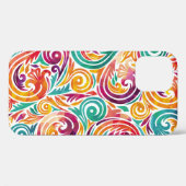 抽象芸術カラフルの背景例のカーニバル Case-Mate iPhoneケース (裏面 (横))