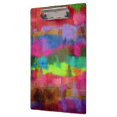 抽象芸術カラフルの色のパターン クリップボード (左)