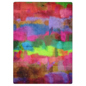 抽象芸術カラフルの色のパターン クリップボード (裏面)
