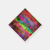 抽象芸術カラフルの色のパターン スタンダードカクテルナプキン (角)