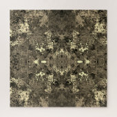 抽象芸術カラフルの鏡/セピア/ ジグソーパズル (縦)