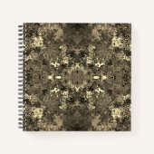 抽象芸術カラフルの鏡/セピア/ ノートブック (正面)