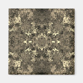 抽象芸術カラフルの鏡/セピア/ マグネット (正面)