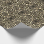 抽象芸術カラフルの鏡/セピア/ ラッピングペーパー (角)